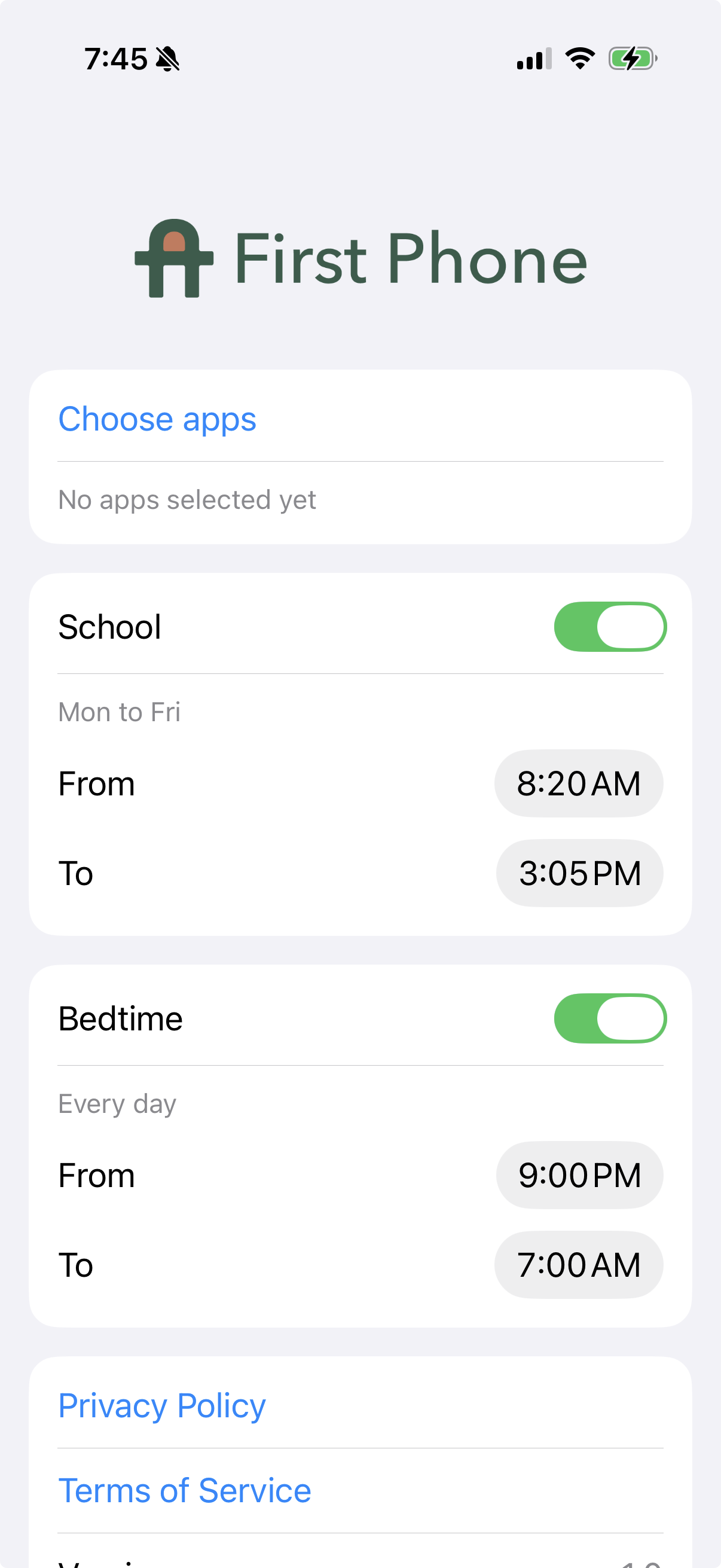 Turn on First Phone